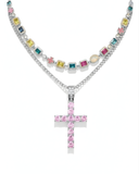 The Gia + Iced Cross Stack (PINK)