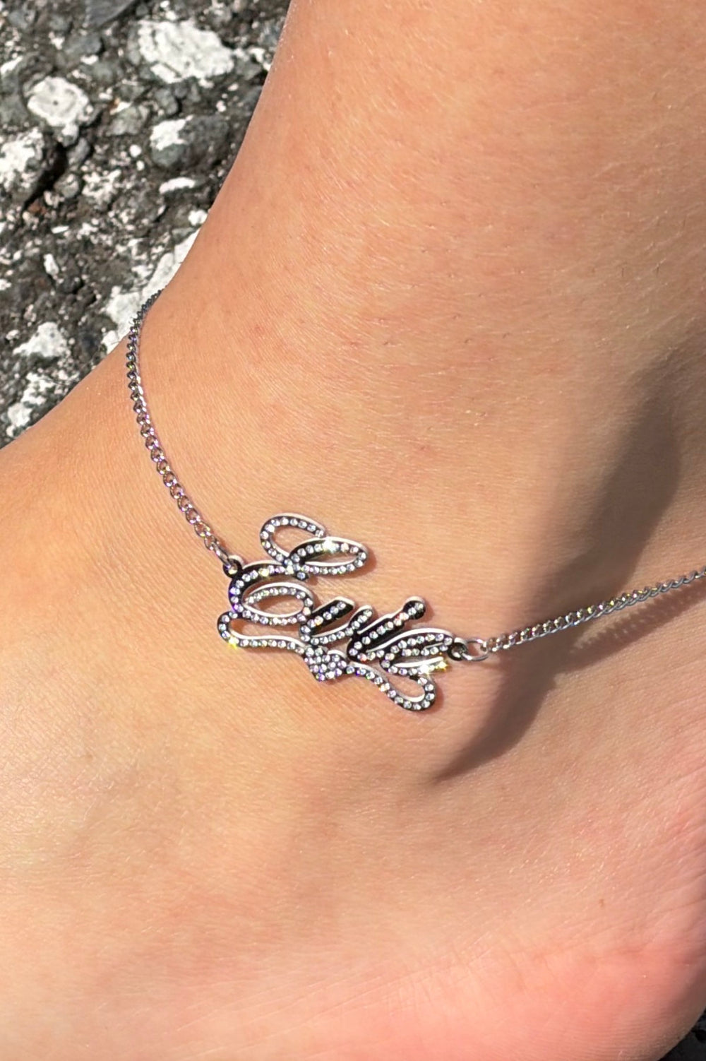 The Nameplate Anklet