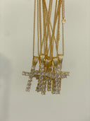Classic Iced Cross Pendant