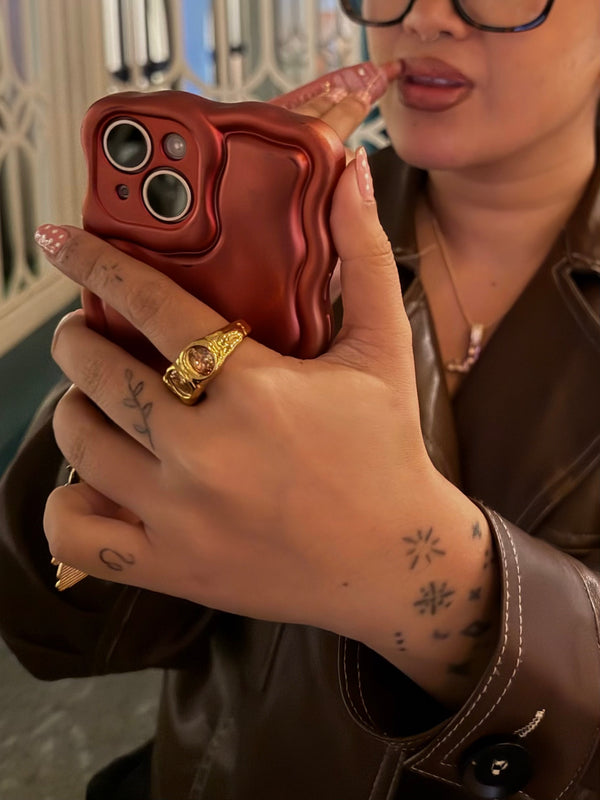 Chunky CZ Statement Ring