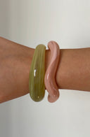 Strawberry Matcha Bangle Duo