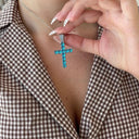 The Frost Iced Cross Pendant