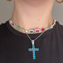 The Gia + Iced Cross Stack (BLUE)