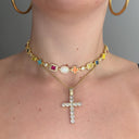 The Gia + Iced Cross Stack (GOLD)