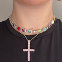 The Gia + Iced Cross Stack (PINK)