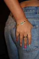 Textured Mixed Metals Ring Duo